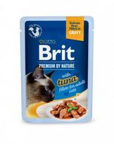Šlapias kačių maistas Brit Premium Tuna Fillets In Gravy, tunas, 0.085 kg
