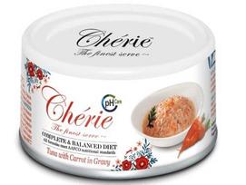 Šlapias kačių maistas Cherie Tuna With Carrot In Gravy, tunas, 0.08 kg