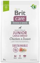 Sausas šunų maistas Brit Care Junior Large Breed Chicken & Insect, vištiena, 3 kg