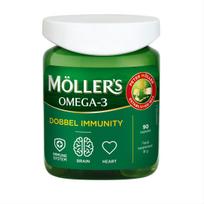 moller omega 3 zuvytes - MOLLER'S OMEGA-3 DOBBEL IMMUNITY, 90 kapsulių - 1 nuotrauka