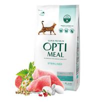 avizos - OPTIMEAL™. Visavertis sausas maistas sterilizuotoms katėms ir kastruotiems katinams su kalakutiena ir avižomis. 1,5 kg - 1 nuotrauka