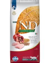 Farmina N&D Ancestral sausas maistas katėms su vištiena, kviečiais, avižomis ir granatais, 10 kg