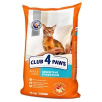 club 4 maistas - CLUB 4 PAWS Premium pilnavertis sausas maistas suaugusioms katėms jautriam virškinimui „SENSITIVE DIGESTION“, 14kg - 1 nuotrauka