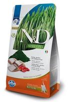 Farmina N&D Spirulina sausas maistas kačiukams su silke ir uogomis, 1,5 kg