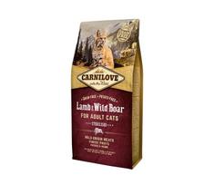 Carnilove Lamb&Wild Boar Adult Cat Sterilised begrūdis, sausas maistas katėms, 2 kg