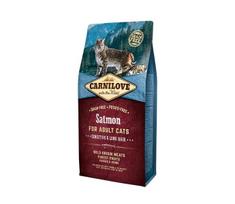 Carnilove Salmon Adult Cat Sensitive&Long Hair begrūdis, sausas maistas katėms, 2 kg
