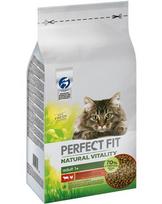 Perfect Fit Natural Vitality maistas katėms su jautiena ir vištiena, 6 kg