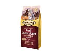 Carnilove Fresh Chicken&Rabbit Gourmand Adult begrūdis, sausas maistas katėms, 0,4 kg