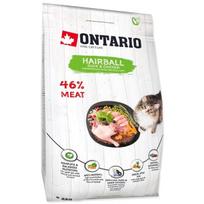 antiena - Sausas maistas katėms nuo plaukų gumuliukų susidarymo Ontario Hairball, 2kg - 1 nuotrauka
