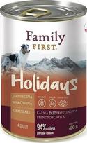 Šlapias šunų maistas Family First Holidays Lamb, Beef, Potato, ėriena/jautiena/bulvės, 0.4 kg