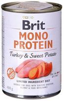 britu - Šlapias šunų maistas Brit Mono Protein Turkey & Sweet Potato, kalakutiena/saldžioji bulvė, 0.4 kg - 1 nuotrauka