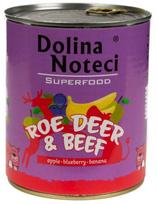 Šlapias šunų maistas Dolina Noteci Superfood Roe Deer & Beef, jautiena/elnių mėsa, 0.4 kg