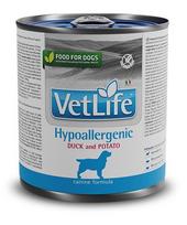 hypoallergenic sunims - Šlapias šunų maistas Farmina Vet Life Hypoallergenic Duck & Potato, antiena/bulvės, 0.3 kg - 1 nuotrauka