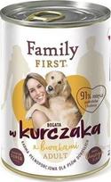 Šlapias šunų maistas Family First Rich In Chicken, Beetroot, vištiena/burokėliai, 0.4 kg