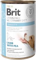 Šlapias šunų maistas Brit GF Veterinary Diets Obesity, ėriena/geltonieji žirniai, 0.4 kg