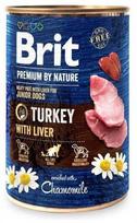 Šlapias šunų maistas Brit Premium By Nature Turkey with Liver, kalakutiena, 0.4 kg