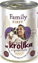 Šlapias šunų maistas Family First Rich In Rabbit, Pear, triušiena, 0.4 kg