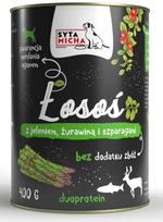 Šlapias šunų maistas Syta Micha, elnių mėsa/lašiša/spanguolės/smidrai, 0.4 kg