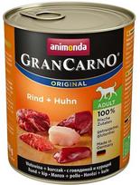 Šlapias šunų maistas Animonda GranCarno Original Adult, jautiena/vištiena, 0.8 kg