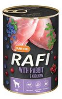 Šlapias šunų maistas Rafi Rabbit, Blueberry And Cranberry, triušiena, 0.8 kg