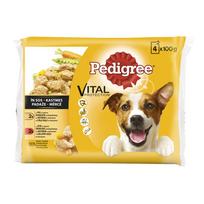 Šlapias šunų maistas Pedigree Vital Protection, jautiena/vištiena/daržovės, 0.4 kg