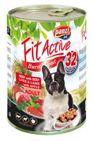 Šlapias šunų maistas Fit Active, ėriena/jautiena/kepenėlės, 1.24 kg