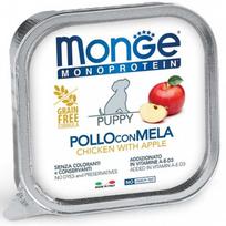 Šlapias šunų maistas Monge Monoprotein Chicken/Apple, vištiena, 0.15 kg