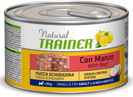 Šlapias šunų maistas Natural Trainer Adult Beef, jautiena, 0.15 kg