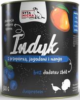 Šlapias šunų maistas Syta Micha Berries & Mango, kalakutiena, 0.8 kg