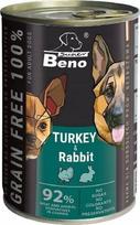 Šlapias šunų maistas Certech Super Beno Turkey & Rabbit, 0.415 kg