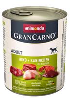 grancarno 800g - Šlapias šunų maistas Animonda GranCarno Adult, triušiena, 0.8 kg - 1 nuotrauka