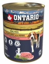 Šlapias šunų maistas Ontario 21184, veršiena, 0.8 kg