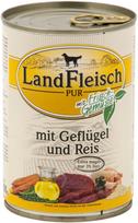 Šlapias šunų maistas Landfleisch, ryžiai/paukštiena, 0.4 kg