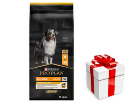 PRO PLAN Light Sterilised All Sizes Suaugusių šunų maistas su vištiena 14kg + STAIGMENA ŠUNUI
