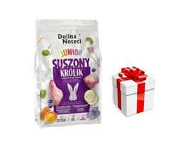 DOLINA NOTECI Premium Junior triušių sausas maistas šunims 4kg + STAIGMENA ŠUNUI
