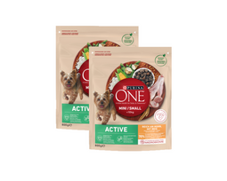PURINA ONE Mini Active vištiena, ryžiai - sausas maistas šunims - 2x800g