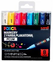 flomasteriai posco - Markeriai Uni Ball Posca PC-1M, 8 vnt. - 1 nuotrauka