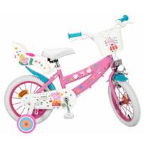 vaikiski dviracius - Vaikiškas dviratis Toimsa 14" Peppa Pig Pink - 1 nuotrauka