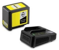 akumuliatoriaus starteris - Akumuliatorius Karcher Power 36 V; 5,0 Ah + greito krovimo pakrovėjas Power - 1 nuotrauka