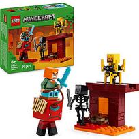 senukai minecraft lego - LEGO Minecraft The Nether Lava Battle 21266 - 2 nuotrauka