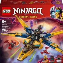 lego konstruktoris - LEGO NINJAGO Raso ir Arino audros superlėktuvas 71833 - 1 nuotrauka