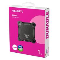 hdd 1tb isoriniai - ADATA External SSD SD620 1TB Black (Juodas) - 2 nuotrauka