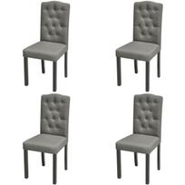 Valgomojo kėdė VLX Fabric, pilka, 4 vnt.