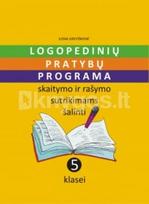 Logopedinių pratybų programa skaitymo ir rašymo sutrikimams šalinti 5 klasei
