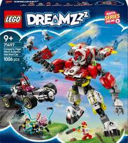 lego robotas - LEGO DREAMZzz Cooper's Tiger Mech & Zero's Hot Rod Car 71497 - 1 nuotrauka