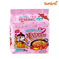 Greitai paruošiami makaronai Ramen Samyang Hot Chicken Carbo, 130g x 5 vnt.