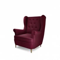 Fotelis Aros, raudonas, audinys Mat Velvet 68