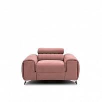 Fotelis Laurence, rausvas, audinys Nube 24