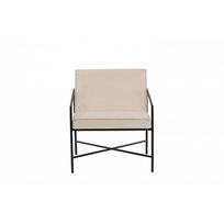 Fotelis Rakel - juodas / Beige velvetas