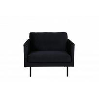Fotelis Zoom - juodas velvetas